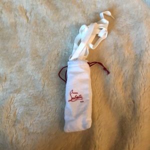 Christian Louboutin  Shoe Laces and show lace bag